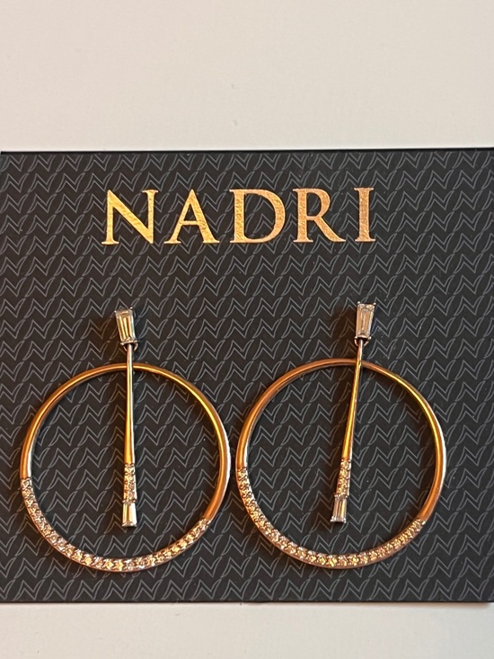Nadri Jewelry - Nadri Brand Rose Gold Tone Dangle Earrings, never worn